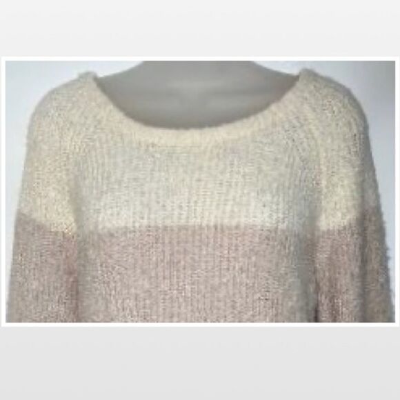 New Adyson Parker Sweater Womens Color Block Striped Knit Oversized Plus 2X - Picture 2 of 15